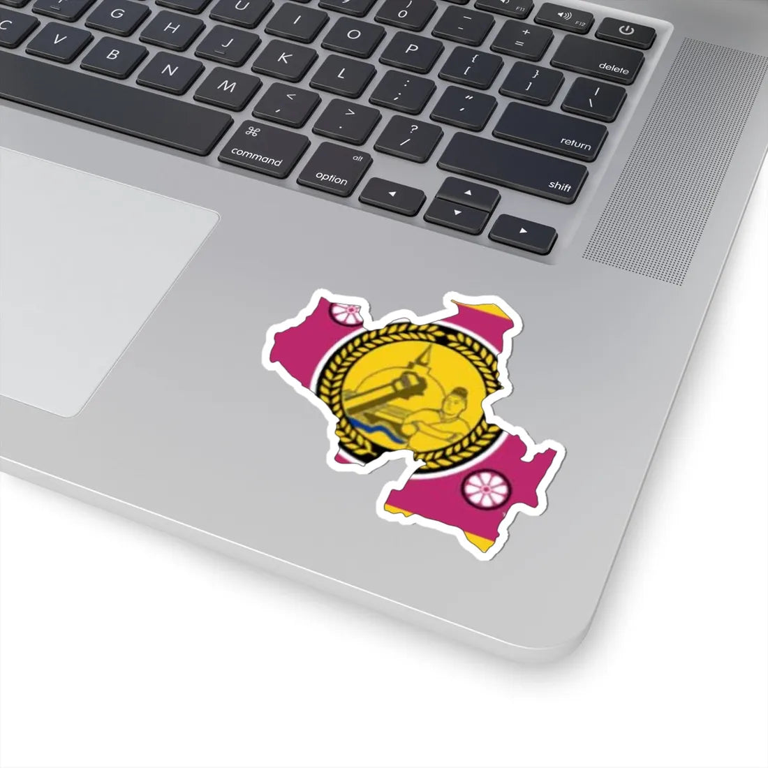 North Central Province Flag-map (Sri Lanka) STICKER Vinyl Kiss-Cut Decal - The Sticker Space