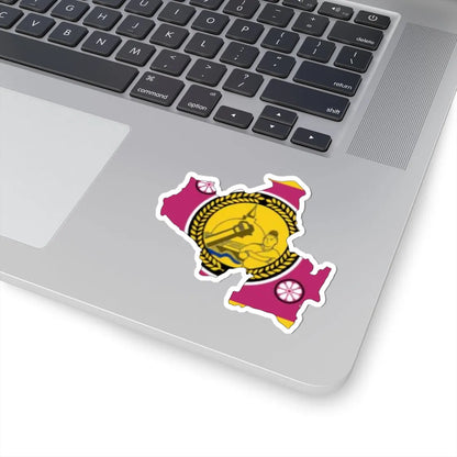 North Central Province Flag-map (Sri Lanka) STICKER Vinyl Kiss-Cut Decal - The Sticker Space