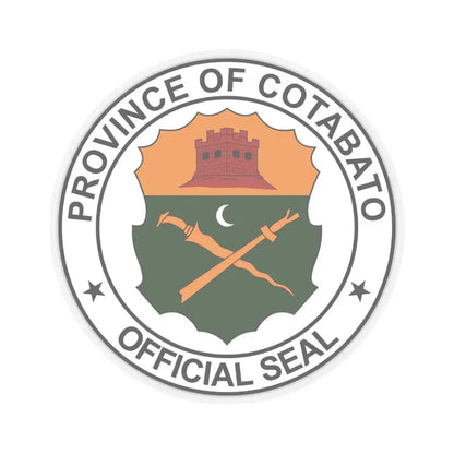 North Cotabato Seal (Philippines) STICKER Vinyl Kiss-Cut Decal 4 Inch Transparent - The Sticker Space