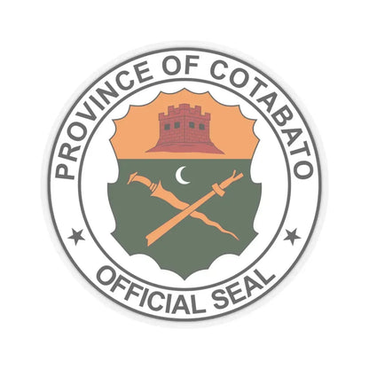 North Cotabato Seal (Philippines) STICKER Vinyl Kiss-Cut Decal 6 Inch Transparent - The Sticker Space
