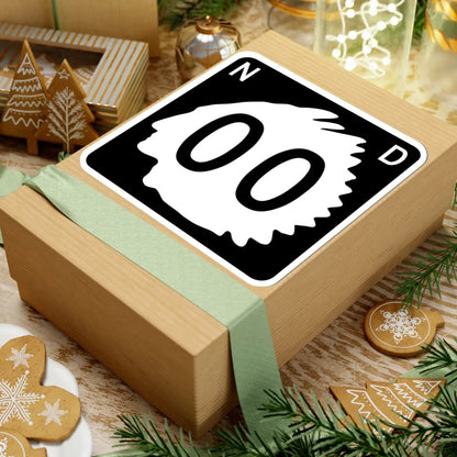 North Dakota 00 template (North Dakota) (Road Sign) STICKER Vinyl Kiss-Cut Decal - The Sticker Space