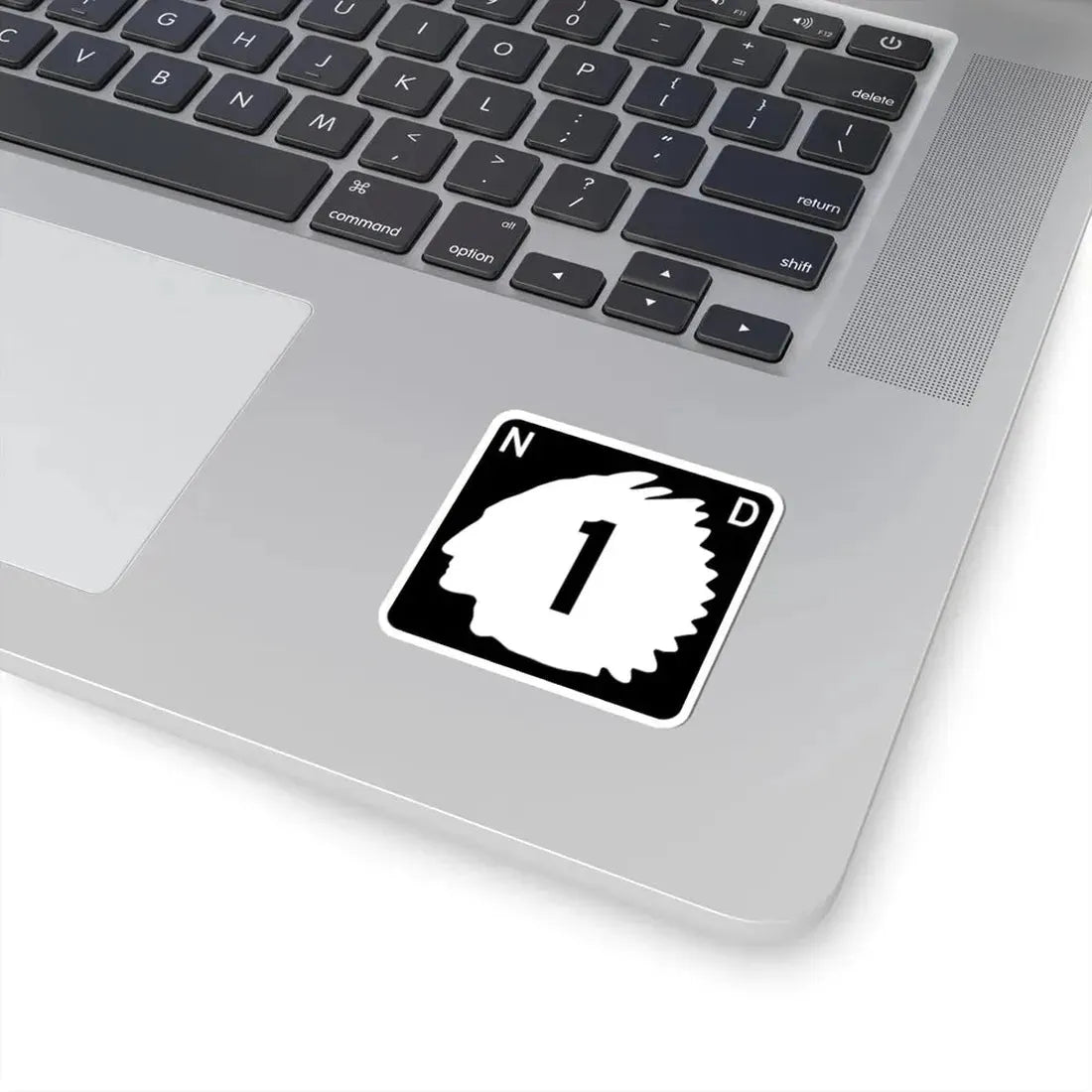 North Dakota 1 (North Dakota) (Road Sign) STICKER Vinyl Kiss-Cut Decal - The Sticker Space