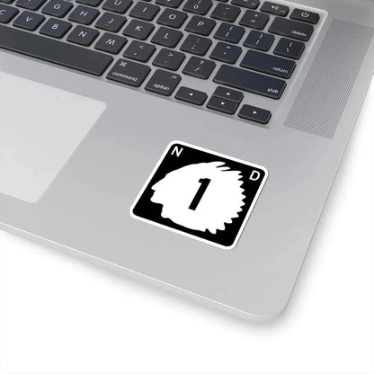 North Dakota 1 (North Dakota) (Road Sign) STICKER Vinyl Kiss-Cut Decal - The Sticker Space