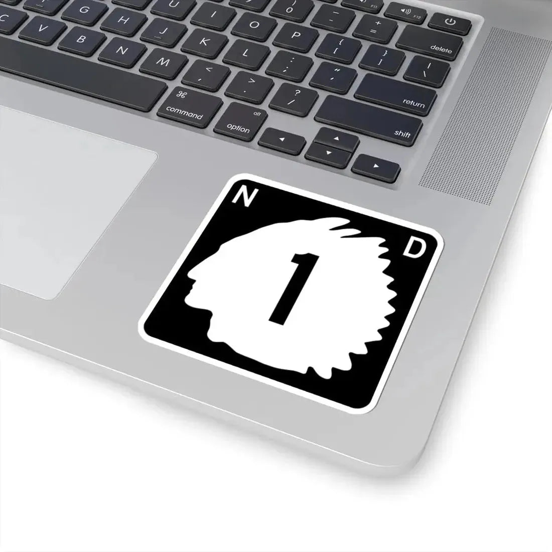 North Dakota 1 (North Dakota) (Road Sign) STICKER Vinyl Kiss-Cut Decal - The Sticker Space