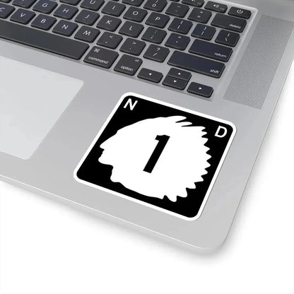North Dakota 1 (North Dakota) (Road Sign) STICKER Vinyl Kiss-Cut Decal - The Sticker Space