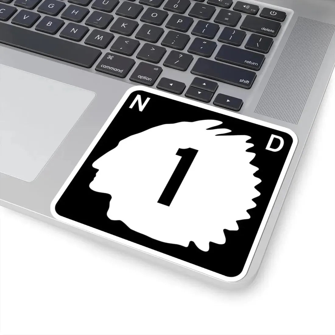 North Dakota 1 (North Dakota) (Road Sign) STICKER Vinyl Kiss-Cut Decal - The Sticker Space