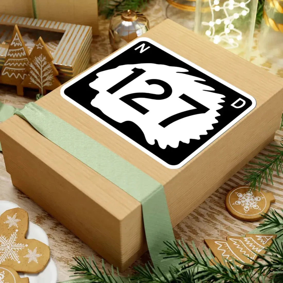 North Dakota 127 (North Dakota) (Road Sign) STICKER Vinyl Kiss-Cut Decal - The Sticker Space