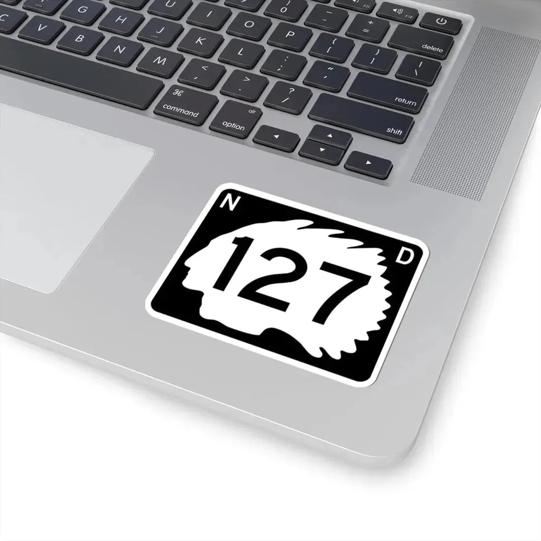 North Dakota 127 (North Dakota) (Road Sign) STICKER Vinyl Kiss-Cut Decal - The Sticker Space