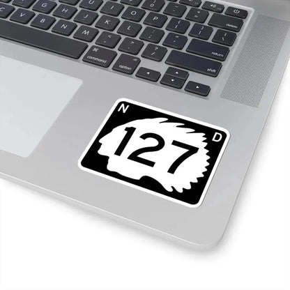 North Dakota 127 (North Dakota) (Road Sign) STICKER Vinyl Kiss-Cut Decal - The Sticker Space