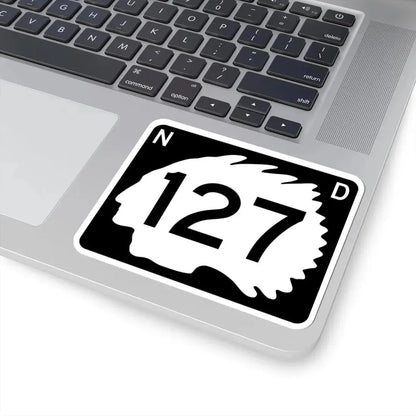 North Dakota 127 (North Dakota) (Road Sign) STICKER Vinyl Kiss-Cut Decal - The Sticker Space