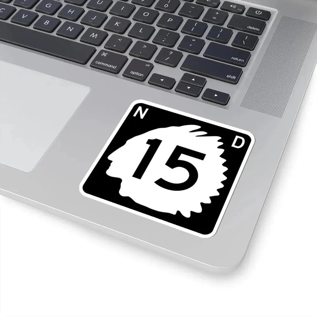 North Dakota 15 (North Dakota) (Road Sign) STICKER Vinyl Kiss-Cut Decal - The Sticker Space