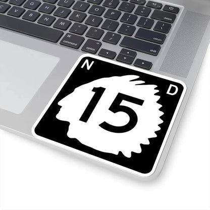 North Dakota 15 (North Dakota) (Road Sign) STICKER Vinyl Kiss-Cut Decal - The Sticker Space