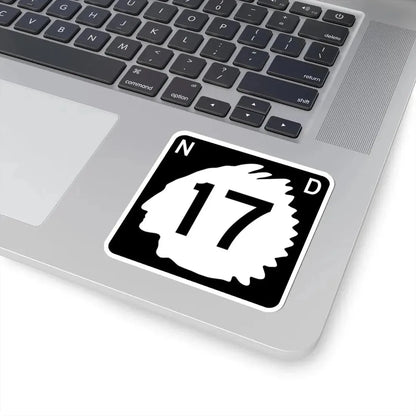 North Dakota 17 (North Dakota) (Road Sign) STICKER Vinyl Kiss-Cut Decal - The Sticker Space