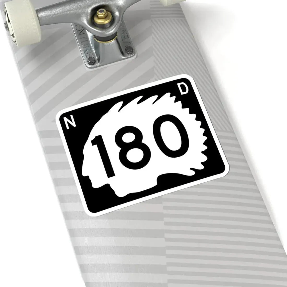 North Dakota 180 (North Dakota) (Road Sign) STICKER Vinyl Kiss-Cut Decal - The Sticker Space