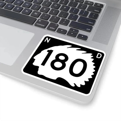 North Dakota 180 (North Dakota) (Road Sign) STICKER Vinyl Kiss-Cut Decal - The Sticker Space