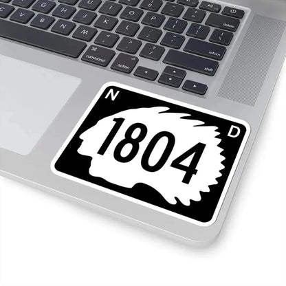 North Dakota 1804 (North Dakota) (Road Sign) STICKER Vinyl Kiss-Cut Decal - The Sticker Space