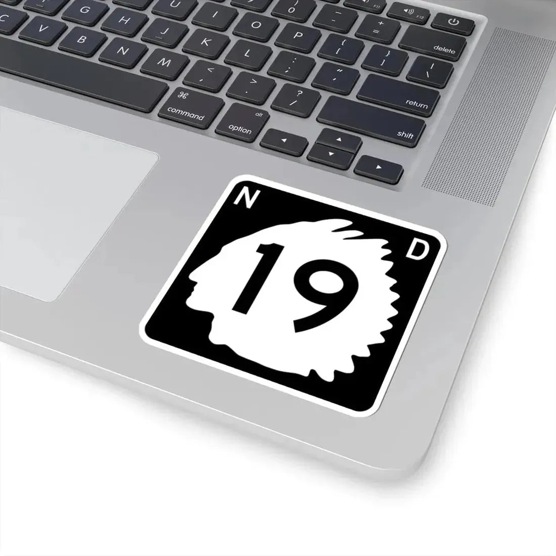 North Dakota 19 (North Dakota) (Road Sign) STICKER Vinyl Kiss-Cut Decal - The Sticker Space