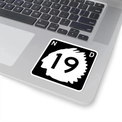 North Dakota 19 (North Dakota) (Road Sign) STICKER Vinyl Kiss-Cut Decal - The Sticker Space