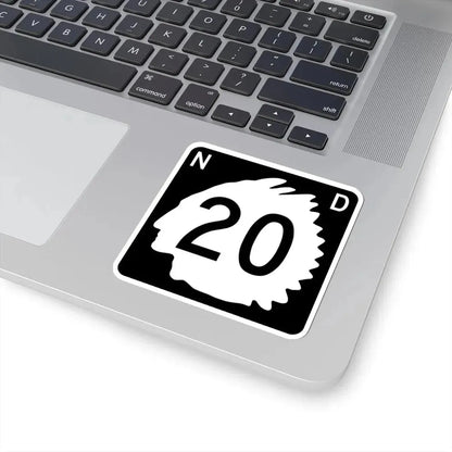 North Dakota 20 (North Dakota) (Road Sign) STICKER Vinyl Kiss-Cut Decal - The Sticker Space