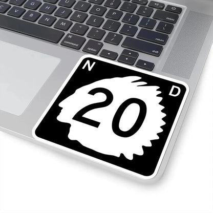 North Dakota 20 (North Dakota) (Road Sign) STICKER Vinyl Kiss-Cut Decal - The Sticker Space