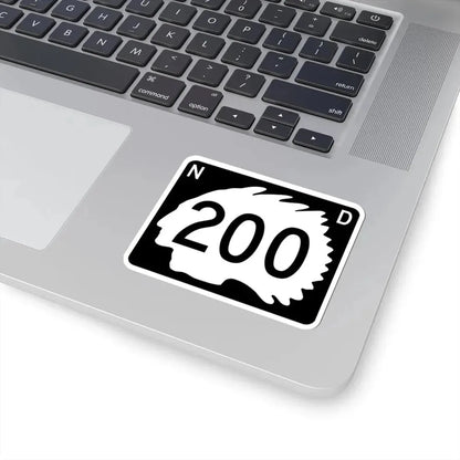 North Dakota 200 (North Dakota) (Road Sign) STICKER Vinyl Kiss-Cut Decal - The Sticker Space