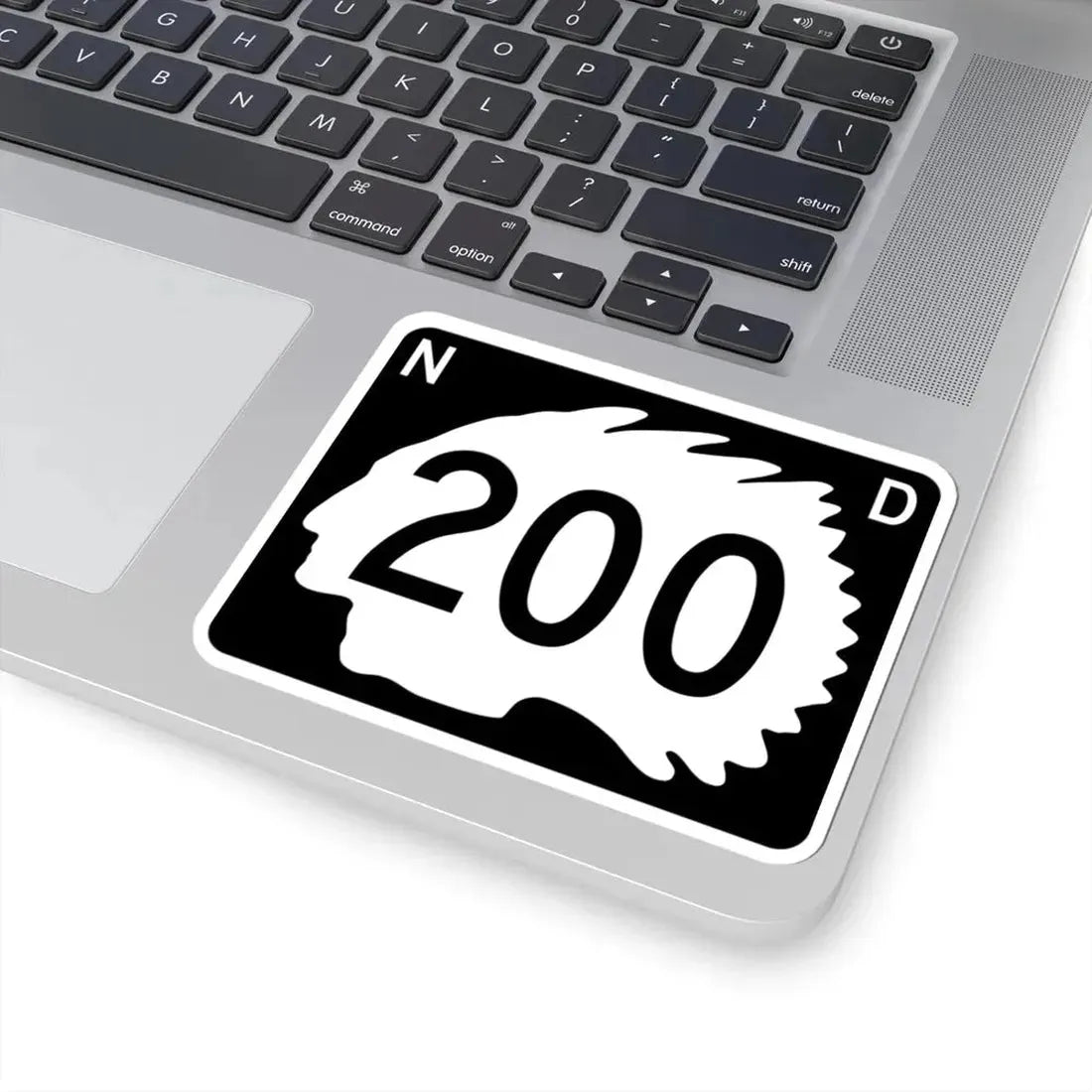 North Dakota 200 (North Dakota) (Road Sign) STICKER Vinyl Kiss-Cut Decal - The Sticker Space