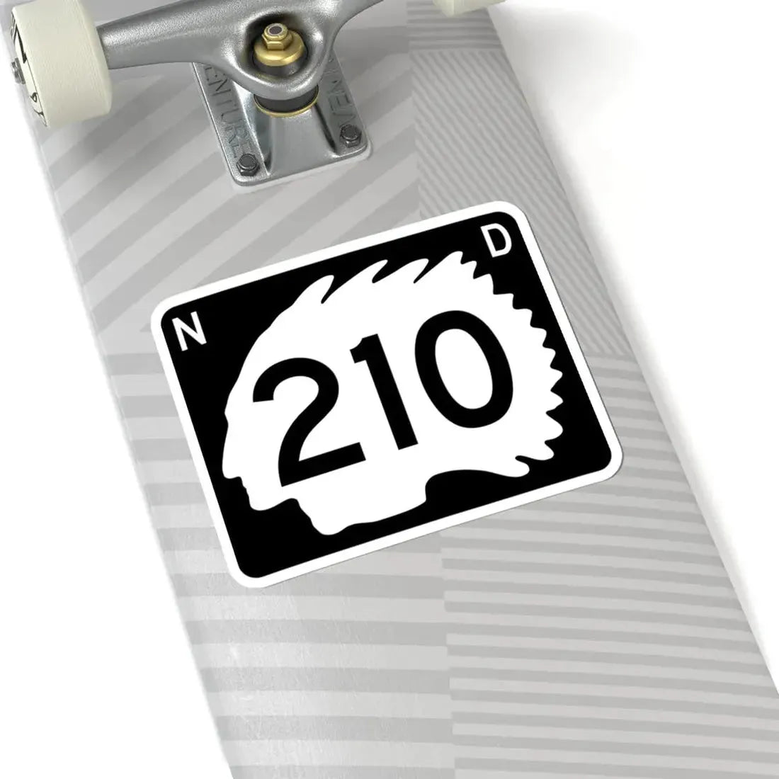 North Dakota 210 (North Dakota) (Road Sign) STICKER Vinyl Kiss-Cut Decal - The Sticker Space