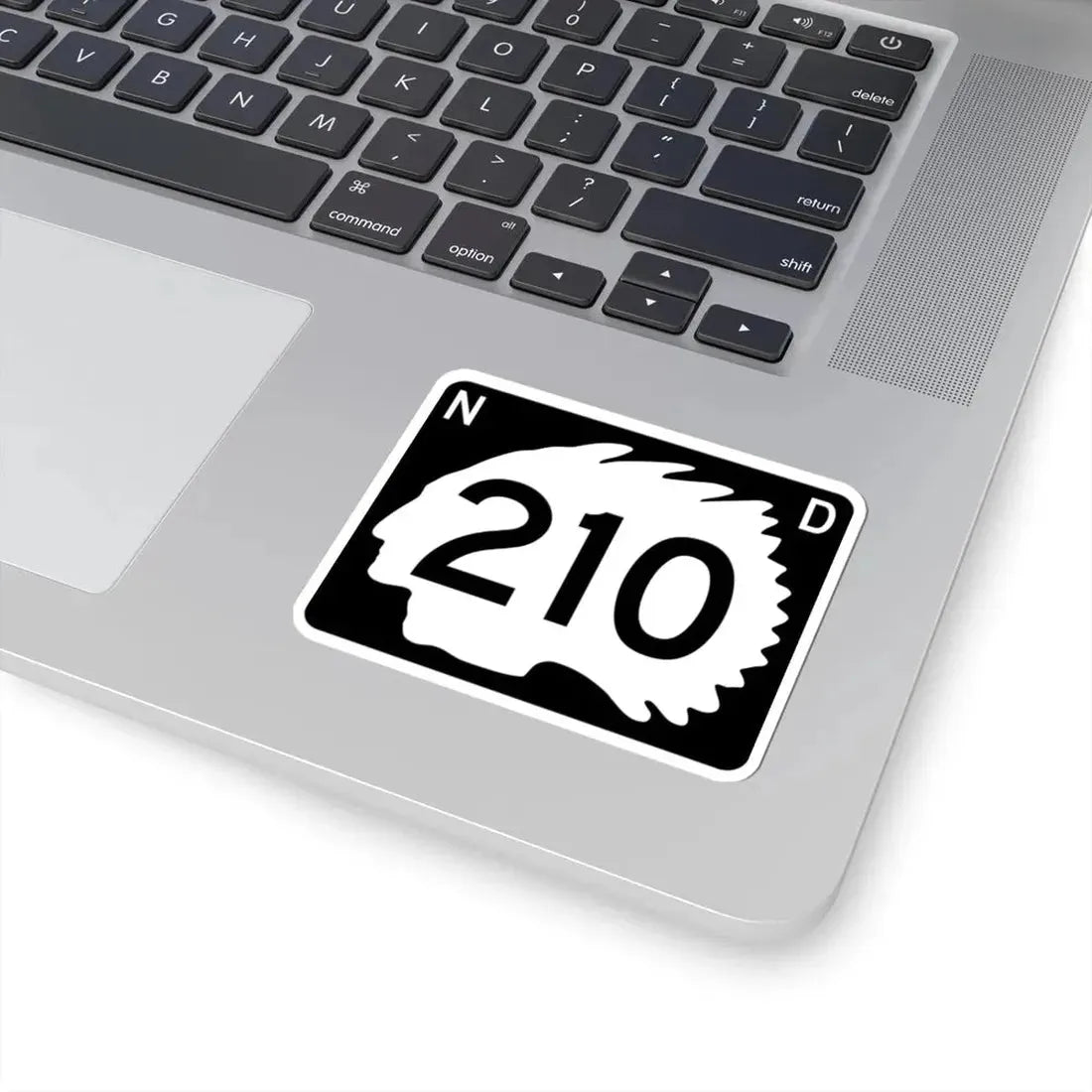 North Dakota 210 (North Dakota) (Road Sign) STICKER Vinyl Kiss-Cut Decal - The Sticker Space