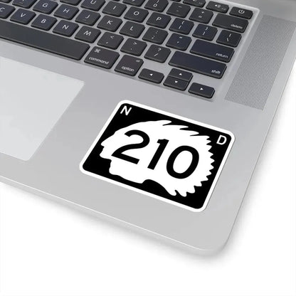 North Dakota 210 (North Dakota) (Road Sign) STICKER Vinyl Kiss-Cut Decal - The Sticker Space
