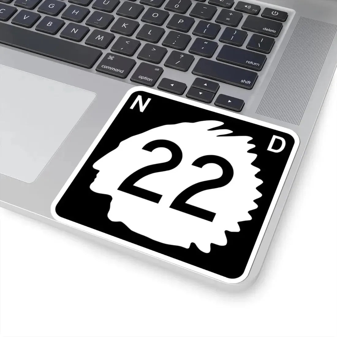 North Dakota 22 (North Dakota) (Road Sign) STICKER Vinyl Kiss-Cut Decal - The Sticker Space