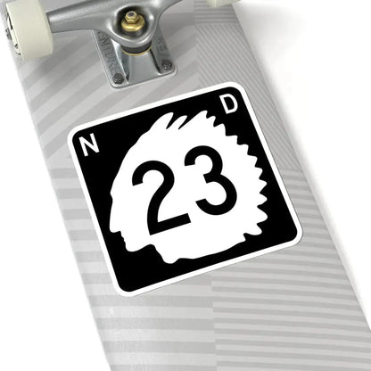 North Dakota 23 (North Dakota) (Road Sign) STICKER Vinyl Kiss-Cut Decal - The Sticker Space