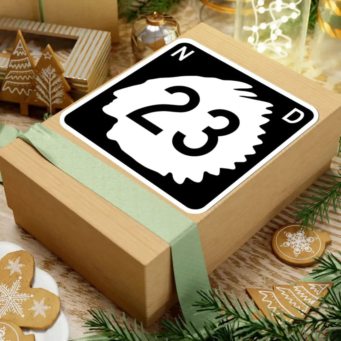 North Dakota 23 (North Dakota) (Road Sign) STICKER Vinyl Kiss-Cut Decal - The Sticker Space