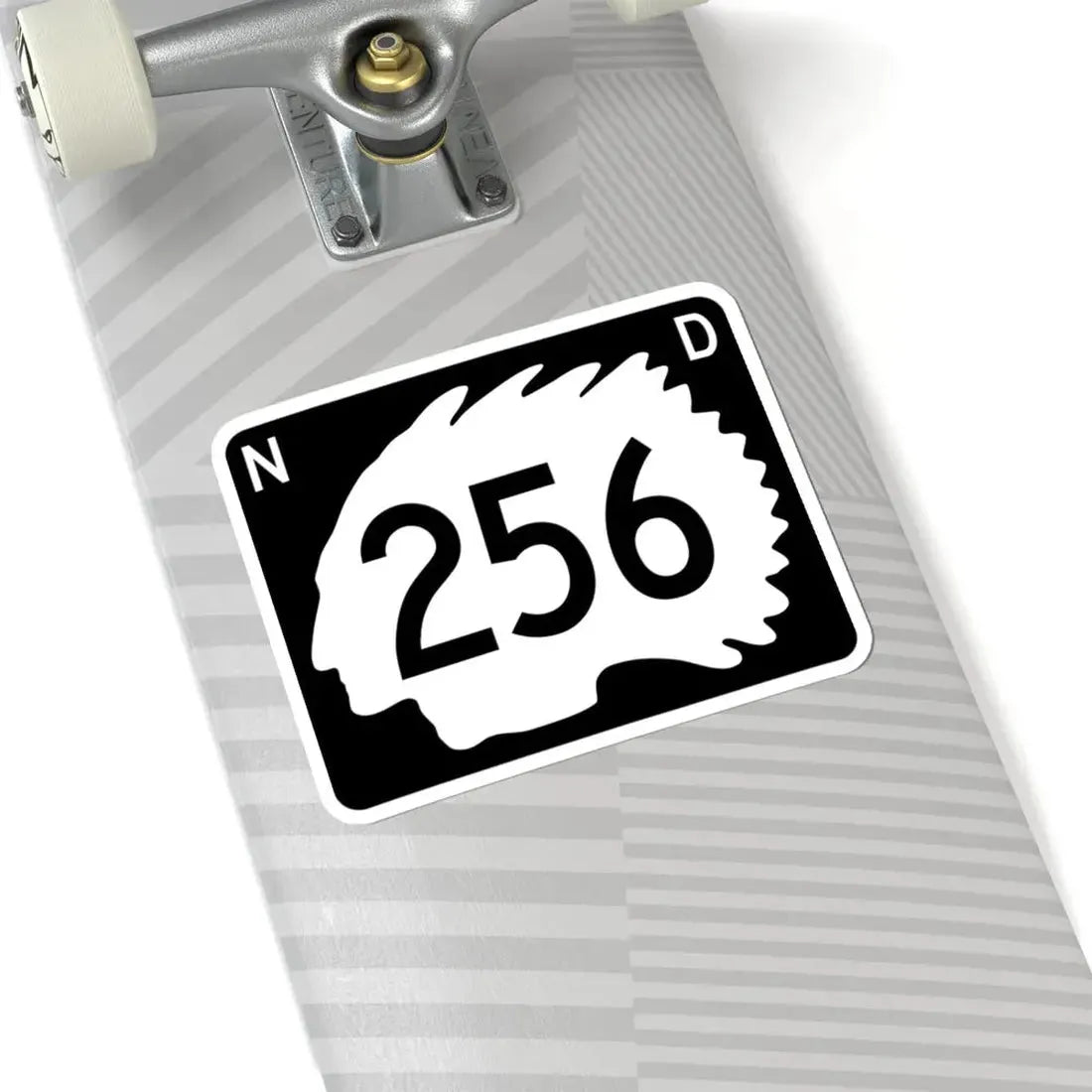 North Dakota 256 (North Dakota) (Road Sign) STICKER Vinyl Kiss-Cut Decal - The Sticker Space