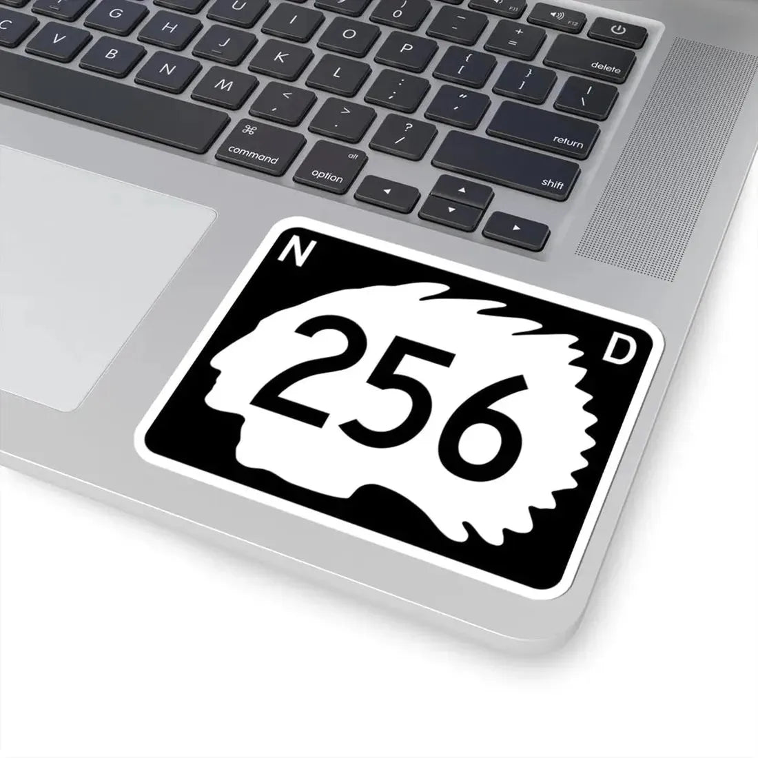 North Dakota 256 (North Dakota) (Road Sign) STICKER Vinyl Kiss-Cut Decal - The Sticker Space