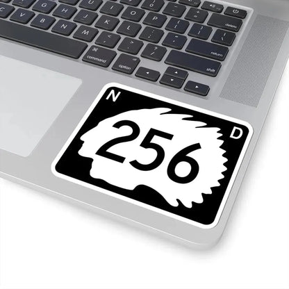 North Dakota 256 (North Dakota) (Road Sign) STICKER Vinyl Kiss-Cut Decal - The Sticker Space