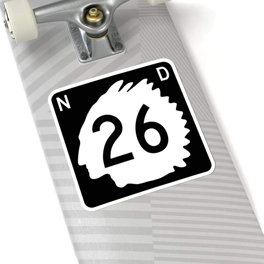 North Dakota 26 (North Dakota) (Road Sign) STICKER Vinyl Kiss-Cut Decal - The Sticker Space