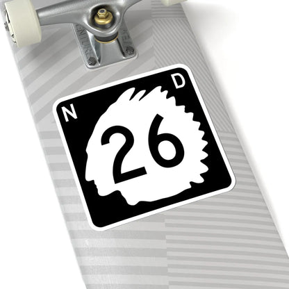 North Dakota 26 (North Dakota) (Road Sign) STICKER Vinyl Kiss-Cut Decal - The Sticker Space