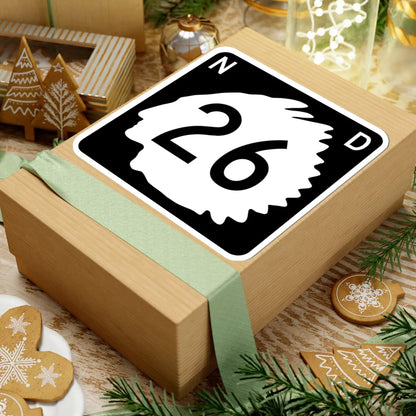 North Dakota 26 (North Dakota) (Road Sign) STICKER Vinyl Kiss-Cut Decal - The Sticker Space