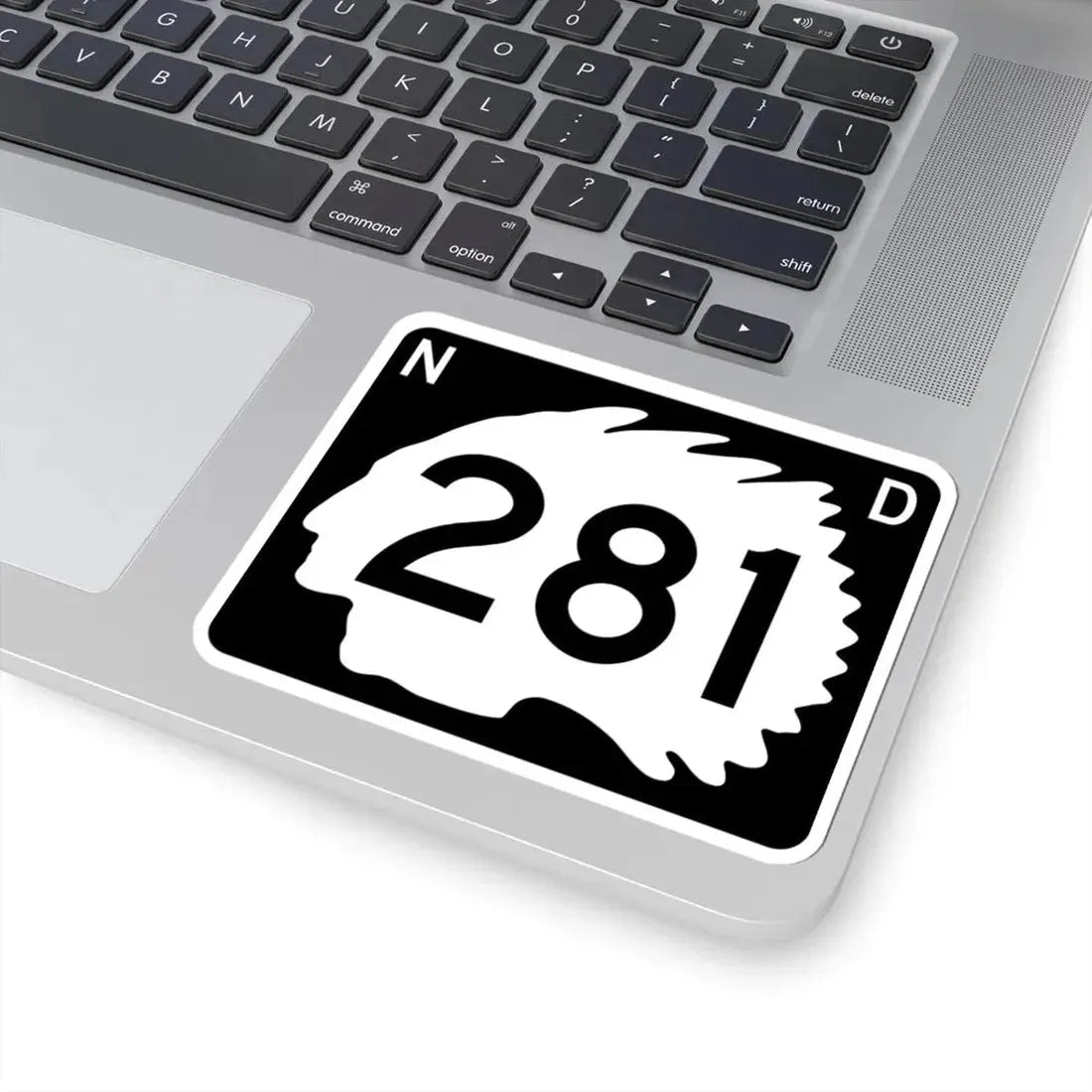North Dakota 281 (North Dakota) (Road Sign) STICKER Vinyl Kiss-Cut Decal - The Sticker Space
