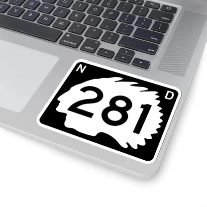 North Dakota 281 (North Dakota) (Road Sign) STICKER Vinyl Kiss-Cut Decal - The Sticker Space