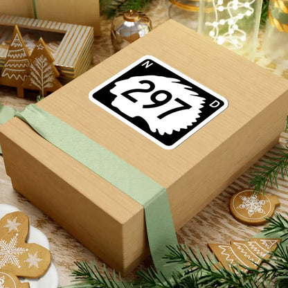 North Dakota 297 (North Dakota) (Road Sign) STICKER Vinyl Kiss-Cut Decal - The Sticker Space