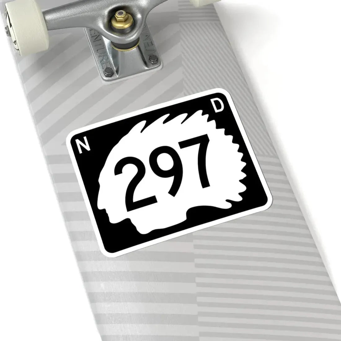 North Dakota 297 (North Dakota) (Road Sign) STICKER Vinyl Kiss-Cut Decal - The Sticker Space
