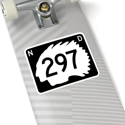 North Dakota 297 (North Dakota) (Road Sign) STICKER Vinyl Kiss-Cut Decal - The Sticker Space