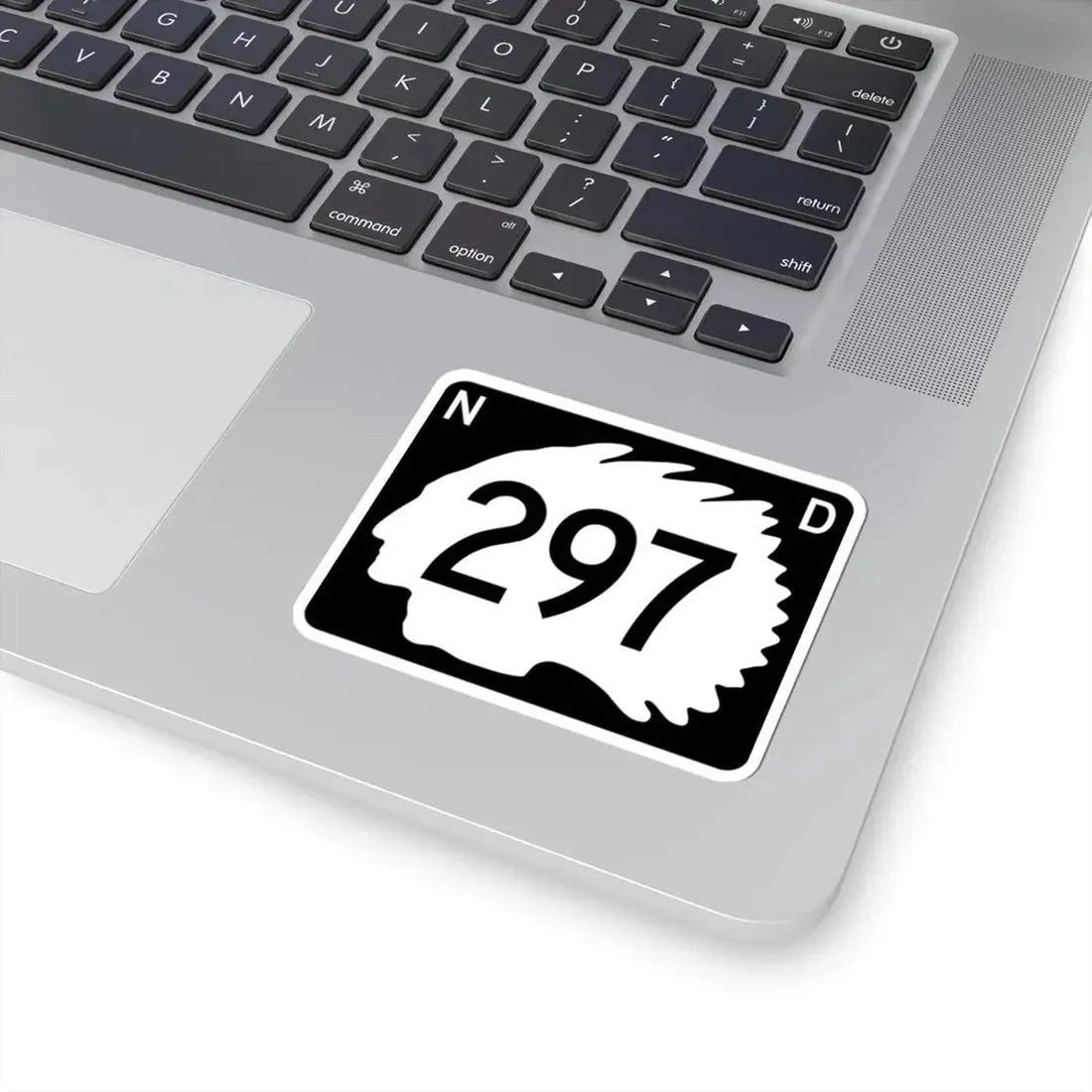 North Dakota 297 (North Dakota) (Road Sign) STICKER Vinyl Kiss-Cut Decal - The Sticker Space