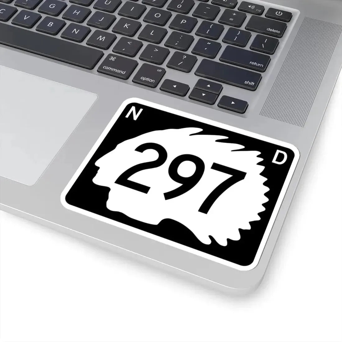 North Dakota 297 (North Dakota) (Road Sign) STICKER Vinyl Kiss-Cut Decal - The Sticker Space
