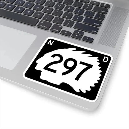 North Dakota 297 (North Dakota) (Road Sign) STICKER Vinyl Kiss-Cut Decal - The Sticker Space