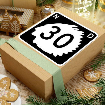 North Dakota 30 (North Dakota) (Road Sign) STICKER Vinyl Kiss-Cut Decal - The Sticker Space