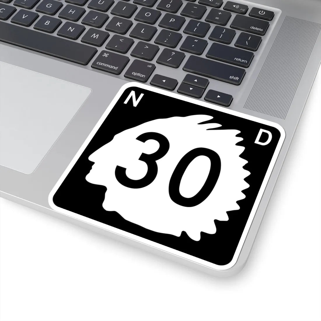 North Dakota 30 (North Dakota) (Road Sign) STICKER Vinyl Kiss-Cut Decal - The Sticker Space