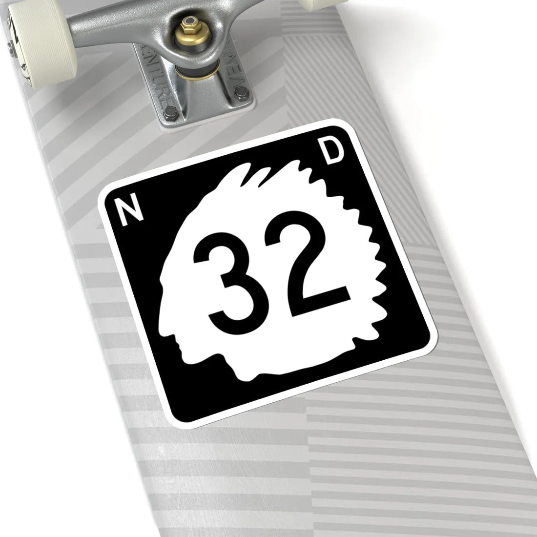 North Dakota 32 (North Dakota) (Road Sign) STICKER Vinyl Kiss-Cut Decal - The Sticker Space