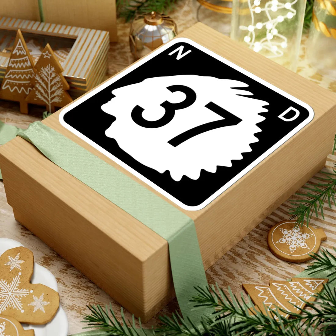 North Dakota 37 (North Dakota) (Road Sign) STICKER Vinyl Kiss-Cut Decal - The Sticker Space